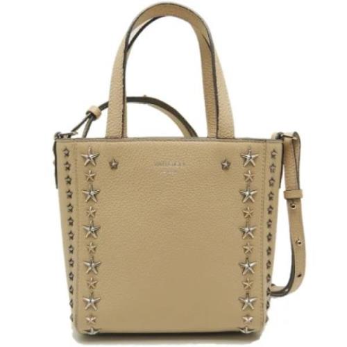 Pre-owned Leather totes Jimmy Choo Pre-owned , Beige , Dames