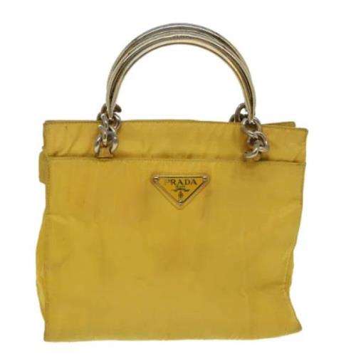 Pre-owned Fabric prada-bags Prada Vintage , Yellow , Dames