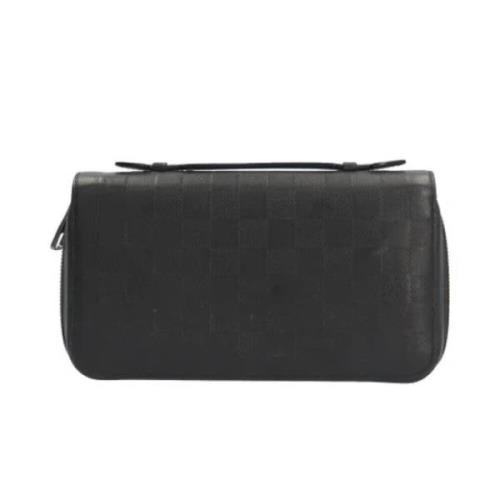 Pre-owned Fabric wallets Louis Vuitton Vintage , Black , Heren