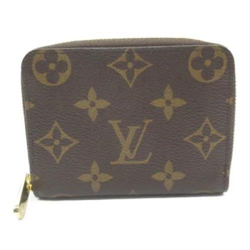 Pre-owned Coated canvas wallets Louis Vuitton Vintage , Brown , Dames