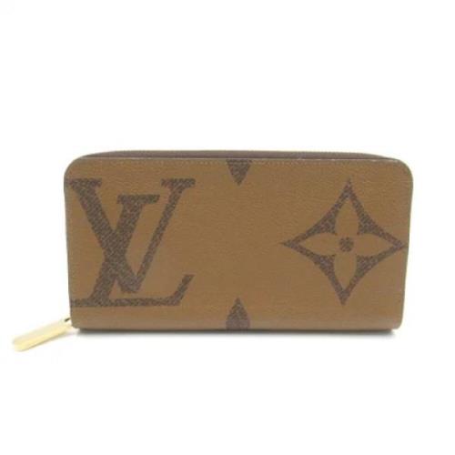 Pre-owned Coated canvas wallets Louis Vuitton Vintage , Brown , Dames