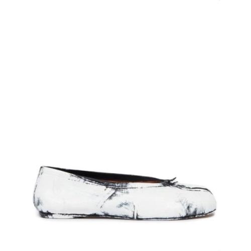 Bianchetto ballerina's in wit en zwart Maison Margiela , White , Dames