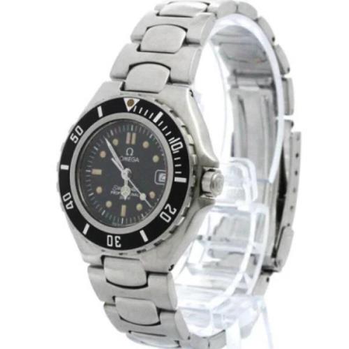 Pre-owned Stainless Steel watches Omega Vintage , Black , Dames