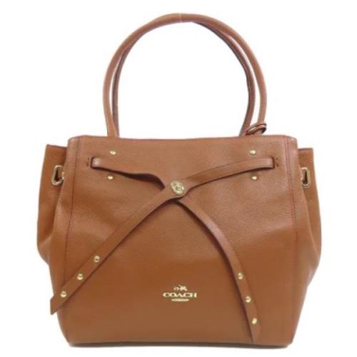 Pre-owned Leather handbags Coach Pre-owned , Brown , Dames