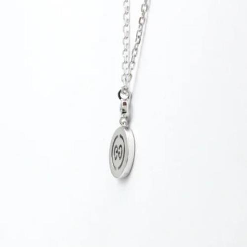 Pre-owned White Gold necklaces Gucci Vintage , Gray , Dames