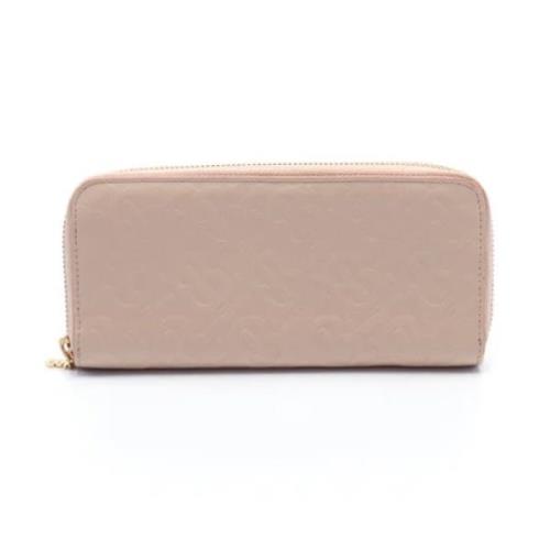 Pre-owned Leather wallets Burberry Vintage , Pink , Dames