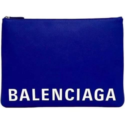 Pre-owned Leather balenciaga-bags Balenciaga Vintage , Blue , Dames