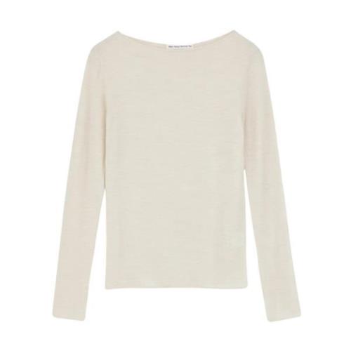 Kasjmier Boothals Gebreide Blouse Mark Kenly Domino Tan , Beige , Dame...