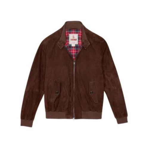 Klassieke Suede Harrington Jas Baracuta , Brown , Heren