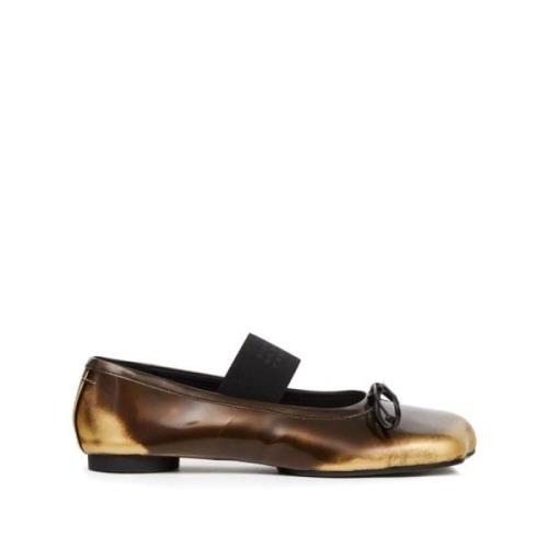 Bruine Ballerina's met Boogdetail MM6 Maison Margiela , Brown , Dames