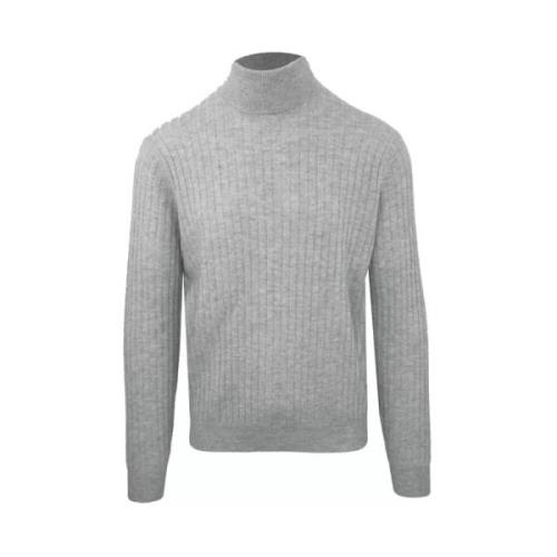 Kasjmierwol Ribgebreide Turtlenecktrui Malo , Gray , Dames