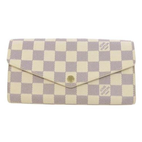 Pre-owned Canvas wallets Louis Vuitton Vintage , Beige , Dames