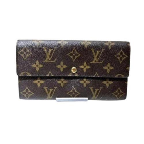 Pre-owned Canvas wallets Louis Vuitton Vintage , Brown , Dames