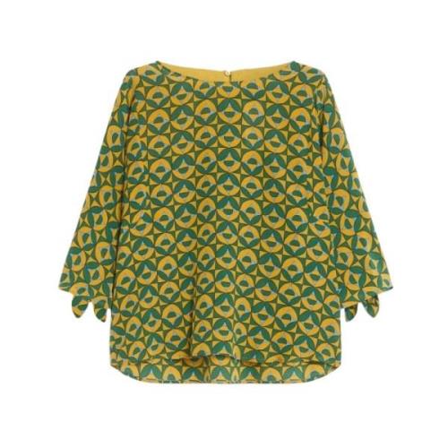 Adone Blouse met Strikdetail Max Mara Weekend , Green , Dames