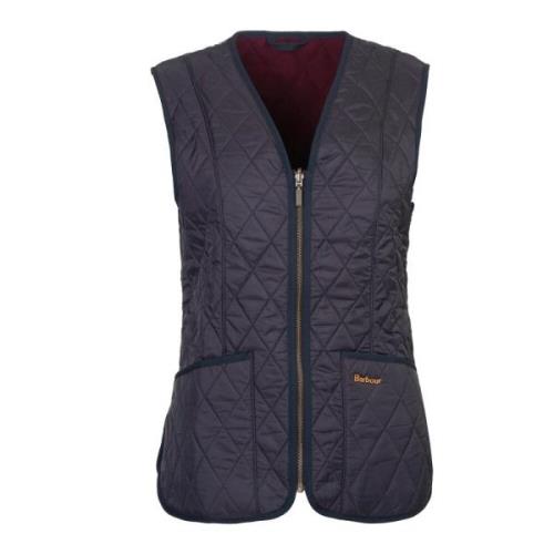 Betty Fleece Gevoerd Vest Barbour , Blue , Dames