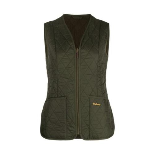 Corsoeasy Vest Olive Fleece Liner Barbour , Green , Dames