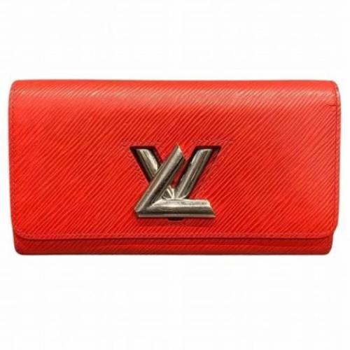 Pre-owned Leather wallets Louis Vuitton Vintage , Red , Dames