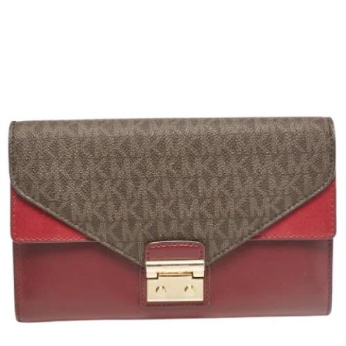 Pre-owned Canvas clutches Michael Kors Pre-owned , Red , Dames