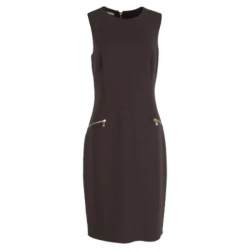 Pre-owned Wool dresses Michael Kors Pre-owned , Brown , Dames