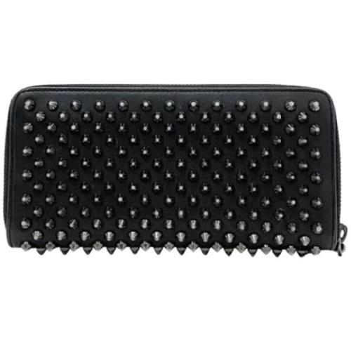 Pre-owned Leather wallets Christian Louboutin Pre-owned , Black , Dame...