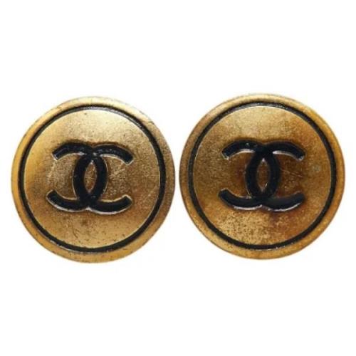 Pre-owned Fabric chanel-jewelry Chanel Vintage , Yellow , Dames