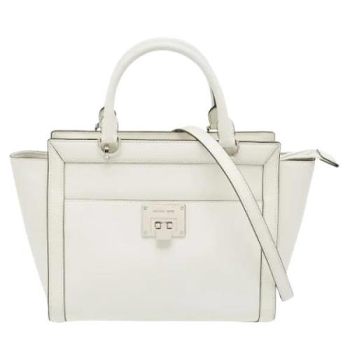 Pre-owned Leather handbags Michael Kors Pre-owned , White , Dames