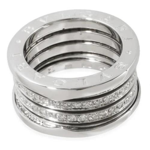 Pre-owned White Gold rings Bvlgari Vintage , Gray , Dames