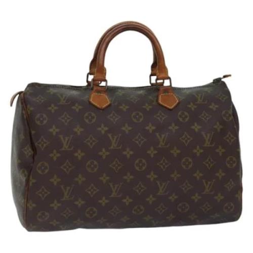 Pre-owned Canvas handbags Louis Vuitton Vintage , Brown , Dames