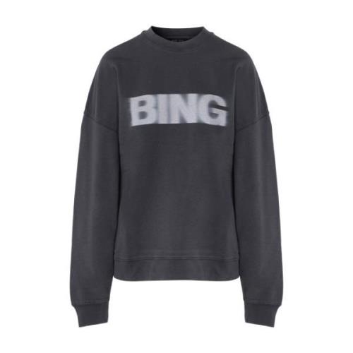 Zwarte Blur Sweatshirt A-08-10132 Anine Bing , Black , Dames