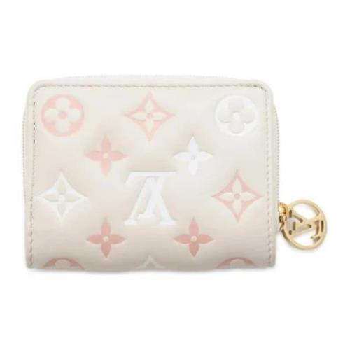 Pre-owned Canvas wallets Louis Vuitton Vintage , Beige , Dames