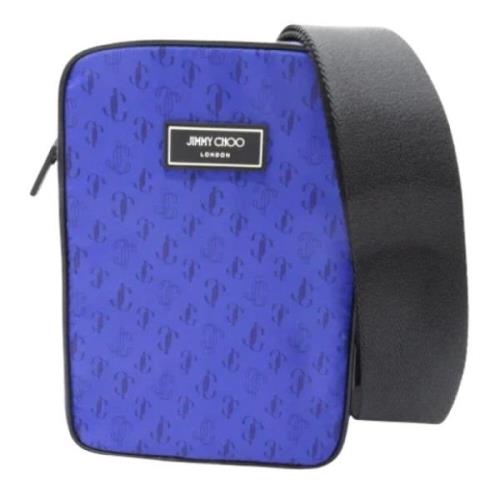 Pre-owned Fabric shoulder-bags Jimmy Choo Pre-owned , Blue , Dames