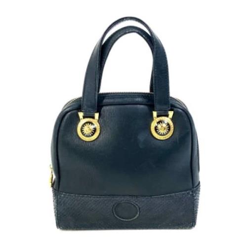 Pre-owned Leather handbags Versace Pre-owned , Blue , Dames