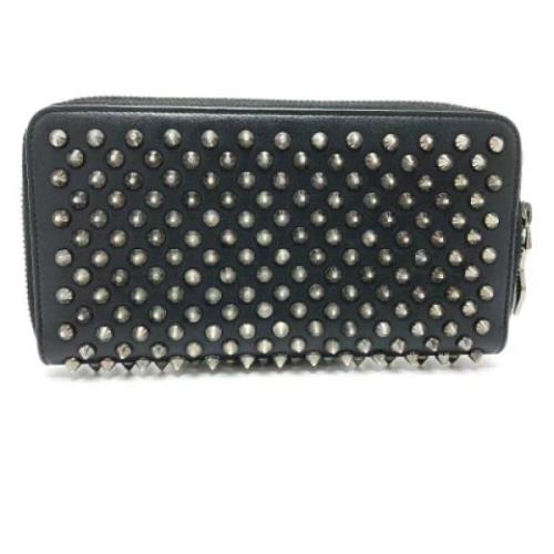 Pre-owned Leather wallets Christian Louboutin Pre-owned , Black , Dame...