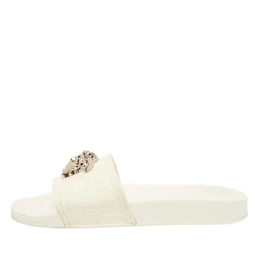 Pre-owned Rubber sandals Versace Pre-owned , Beige , Dames