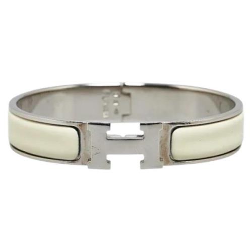 Pre-owned Metal bracelets Hermès Vintage , Gray , Dames