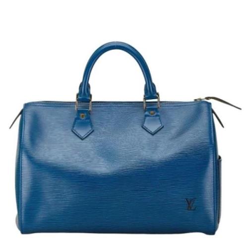 Pre-owned Leather louis-vuitton-bags Louis Vuitton Vintage , Blue , Da...