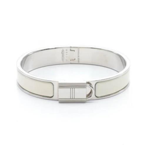 Pre-owned Silver bracelets Hermès Vintage , Gray , Dames