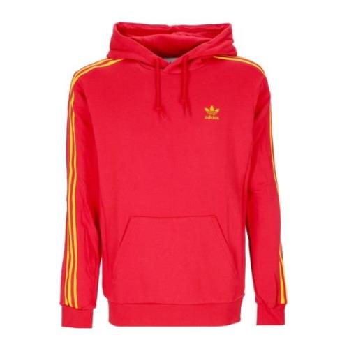 Nation Hoody Lichtgewicht Sweatshirt Rood/Goud Adidas , Red , Heren