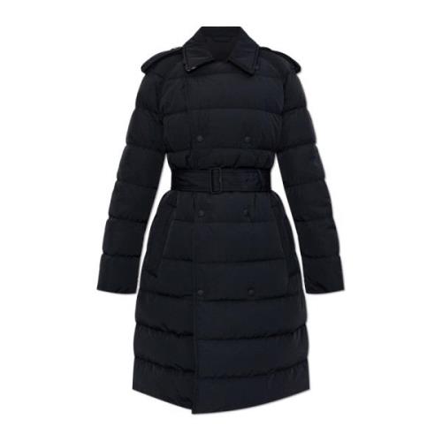 Donsjack met tailleband Burberry , Black , Dames