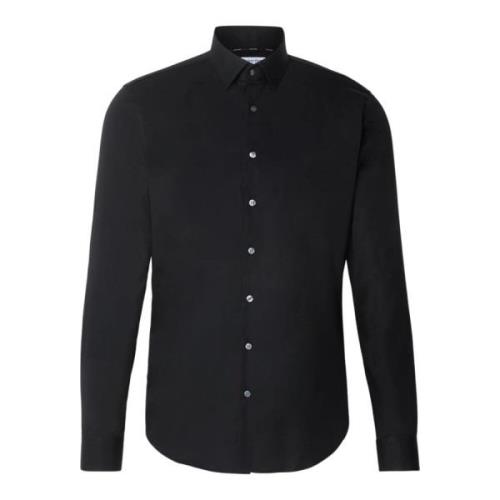 Moderne Zwart Shirt met Logo Calvin Klein , Black , Heren