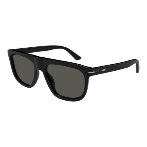 Zwart/Grijs Zonnebril Gg1726S Gucci , Black , Heren