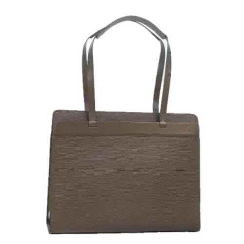 Pre-owned Leather louis-vuitton-bags Louis Vuitton Vintage , Gray , Da...