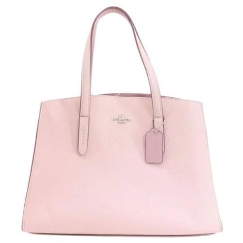 Pre-owned Leather shoulder-bags Coach Pre-owned , Pink , Dames