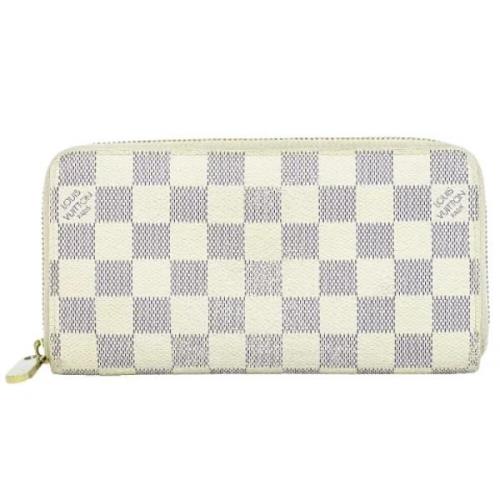 Pre-owned Canvas wallets Louis Vuitton Vintage , White , Dames