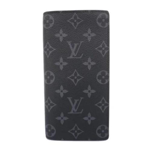 Pre-owned Fabric wallets Louis Vuitton Vintage , Black , Heren