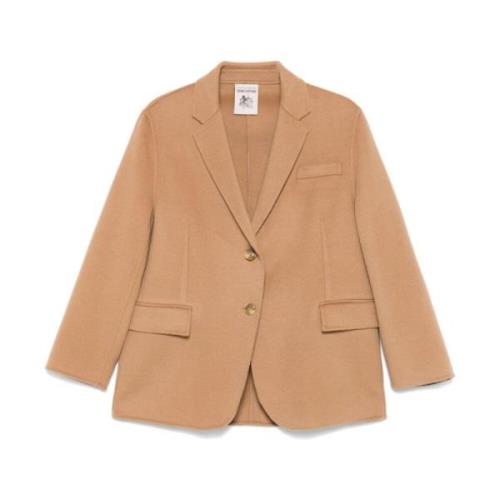 Kameelbruine wollen blazer Semicouture , Beige , Dames