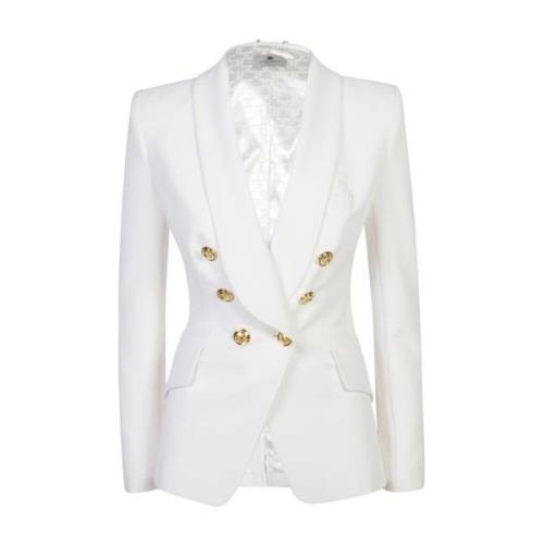 Witte bovenkleding blazer Chic stijl Elisabetta Franchi , White , Dame...