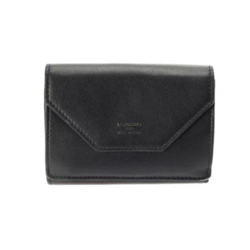 Pre-owned Leather wallets Balenciaga Vintage , Black , Unisex