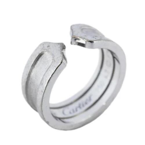 Pre-owned White Gold rings Cartier Vintage , Gray , Dames