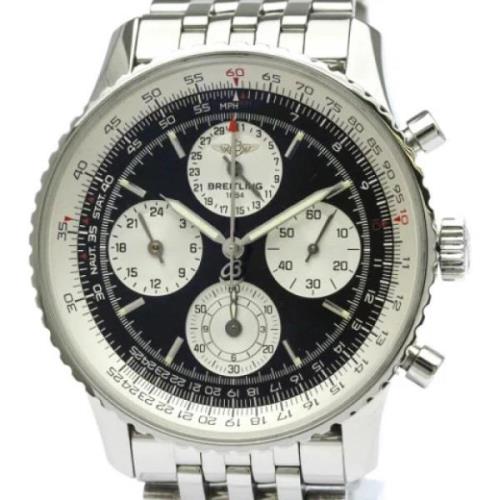 Pre-owned Stainless Steel watches Breitling Pre-owned , Black , Heren